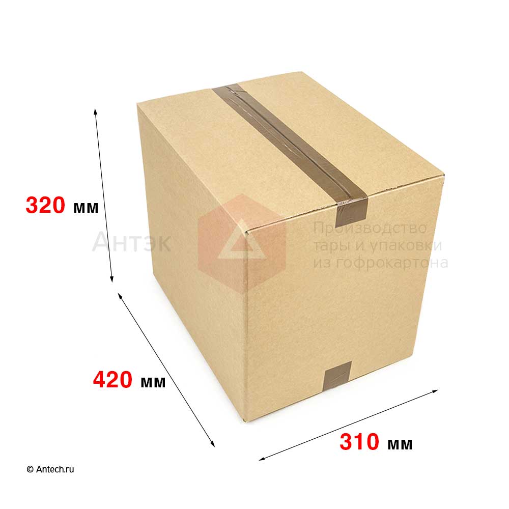 Картонная коробка 420x310x320 мм П−32BC бурый (фото 2) – купить в Москве