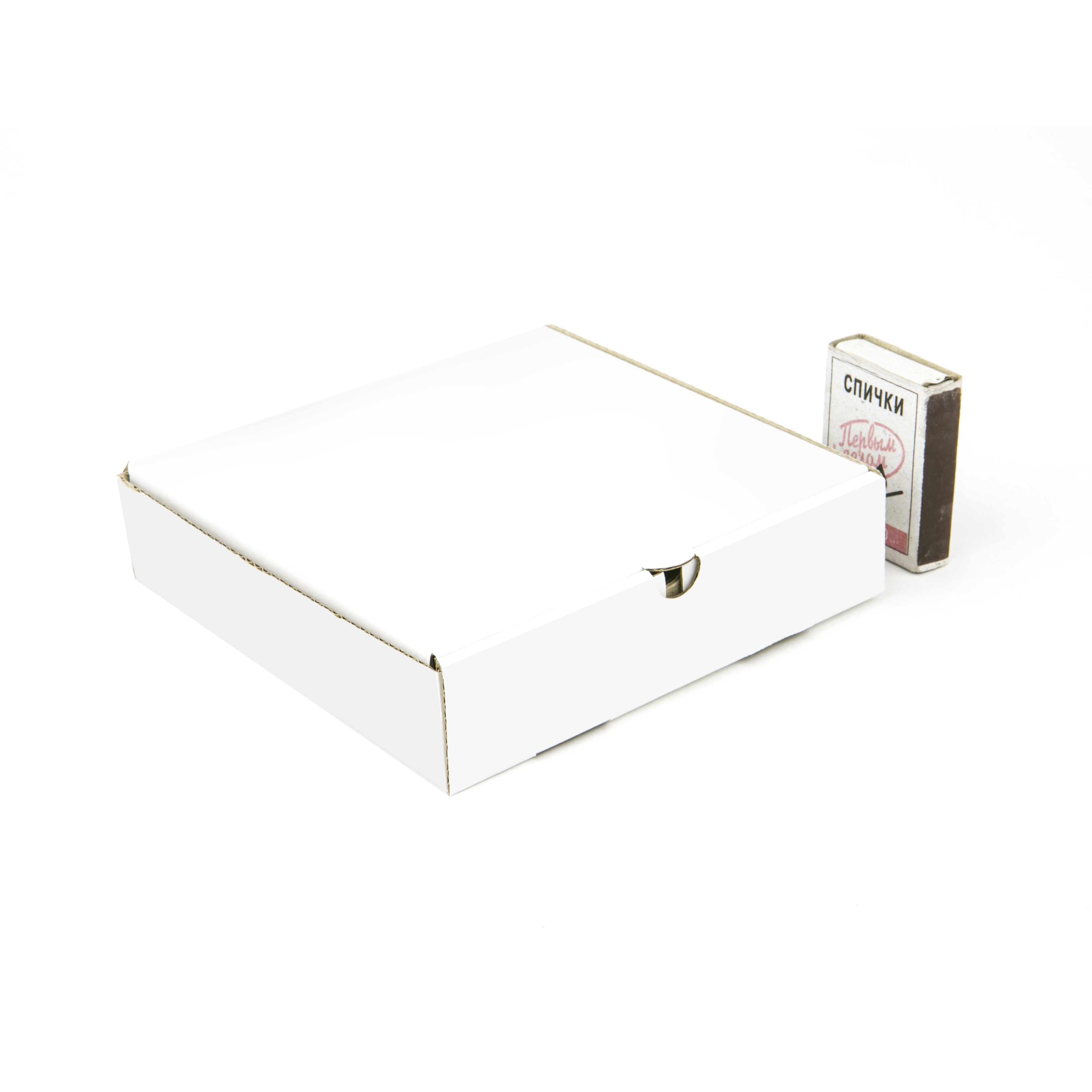 Коробка маленькая с крышкой 130x130x30 мм МГК Т−24E белая/бурая (фото 4) – купить в Москве