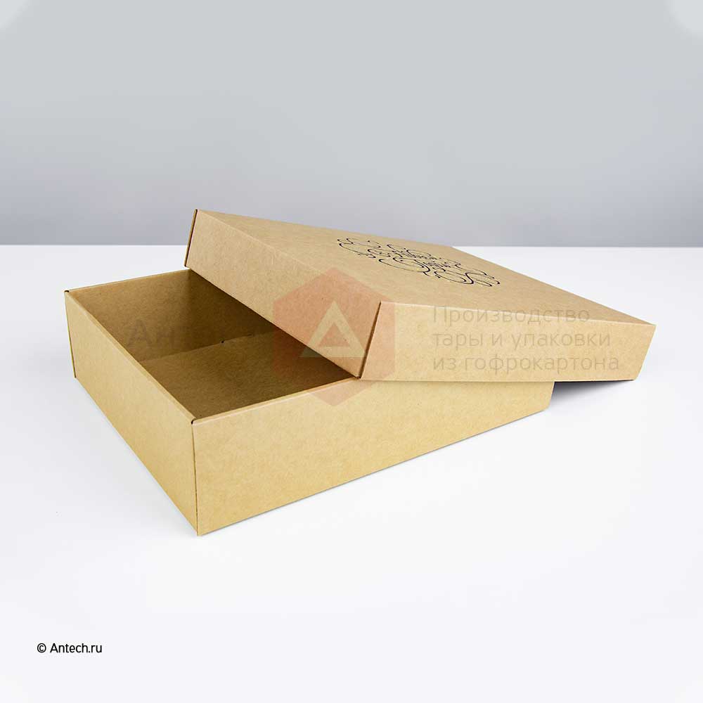 Новогодняя коробка крышка-дно 275x215x90 мм Т−24E бурый (фото 4) – купить в Москве