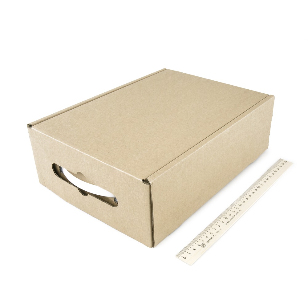 Коробка-чемодан с ручкой 220x320x100 мм Т−24B бурый (фото 8) – купить в Москве