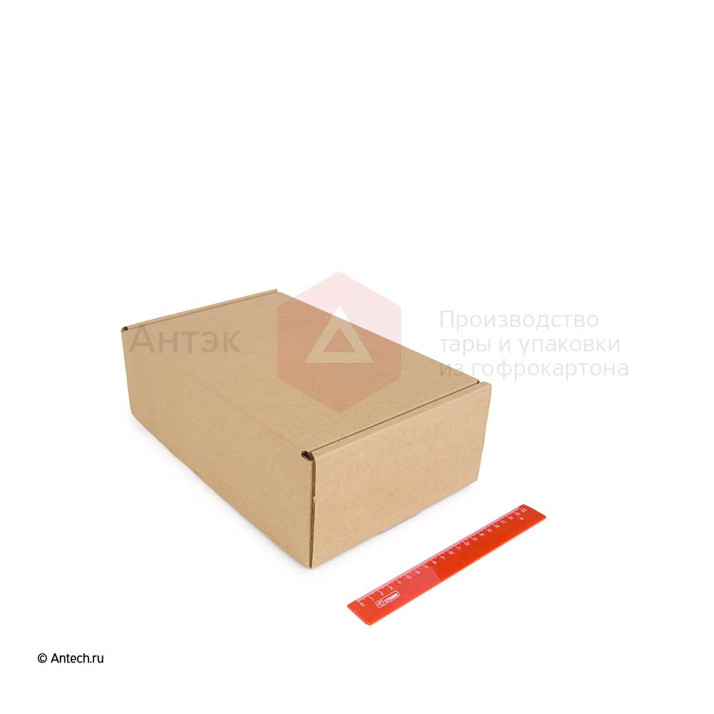 Самосборная картонная коробка 300x200x100 мм Т−24B бурый (фото 4) – купить в Москве