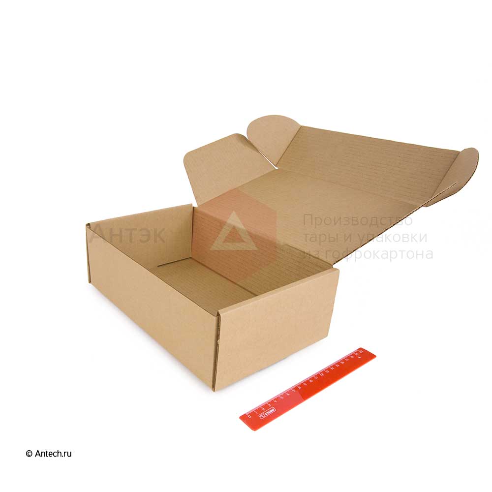 Самосборная картонная коробка 300x200x100 мм Т−24B бурый (фото 2) – купить в Москве