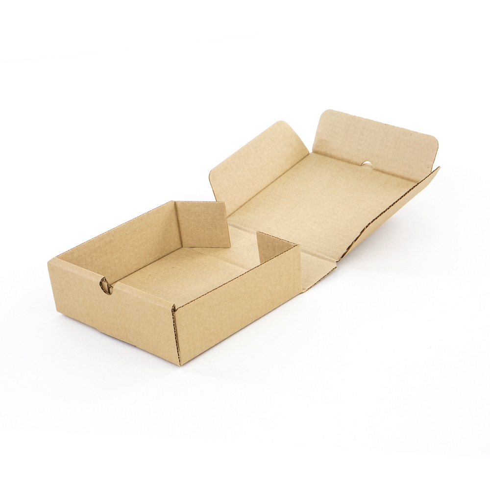 Коробка маленькая с крышкой 150x150x50 мм Т−24B бурая (фото 3) – купить в Москве