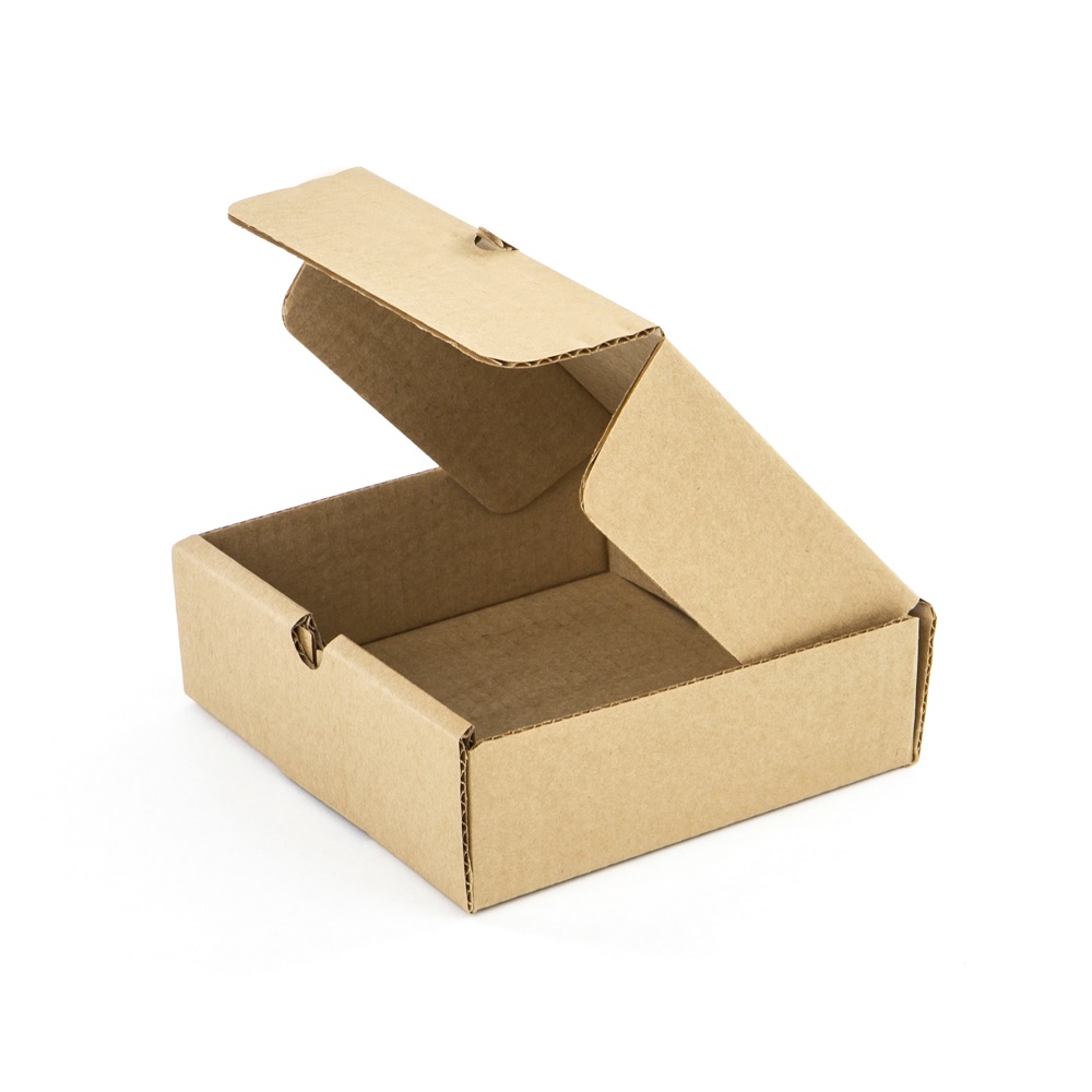 Коробка маленькая с крышкой 150x150x50 мм Т−24B бурая (фото 4) – купить в Москве