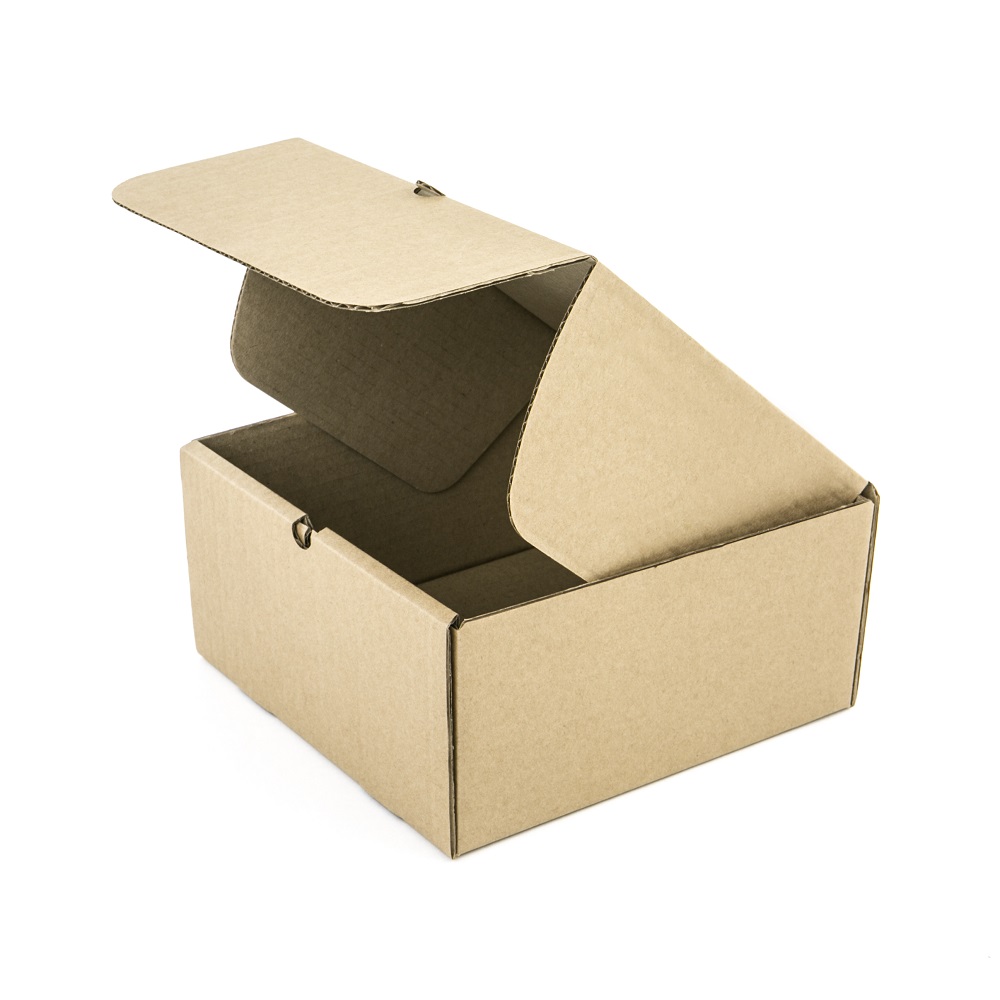 Маленькая коробка с крышкой 200x200x100 мм Т−24B бурый (фото 2) – купить в Москве