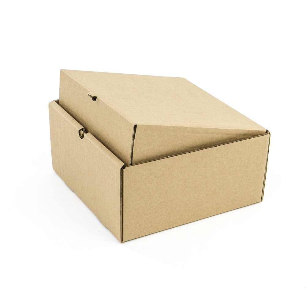 Маленькая коробка с крышкой 200x200x100 мм Т−24B бурый (фото 3) – купить в Москве