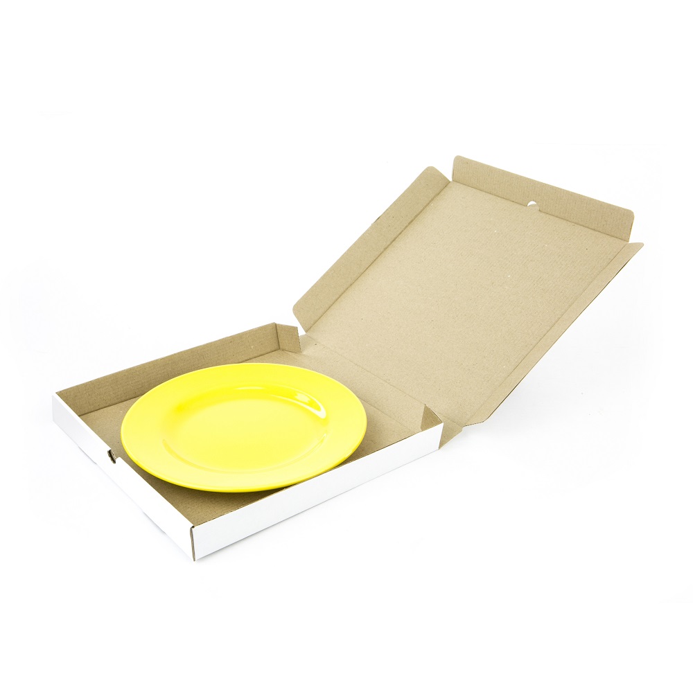 Коробка для пиццы 250х250х30 мм МГК Т−11E белый/бурый (фото 3) – купить в Москве