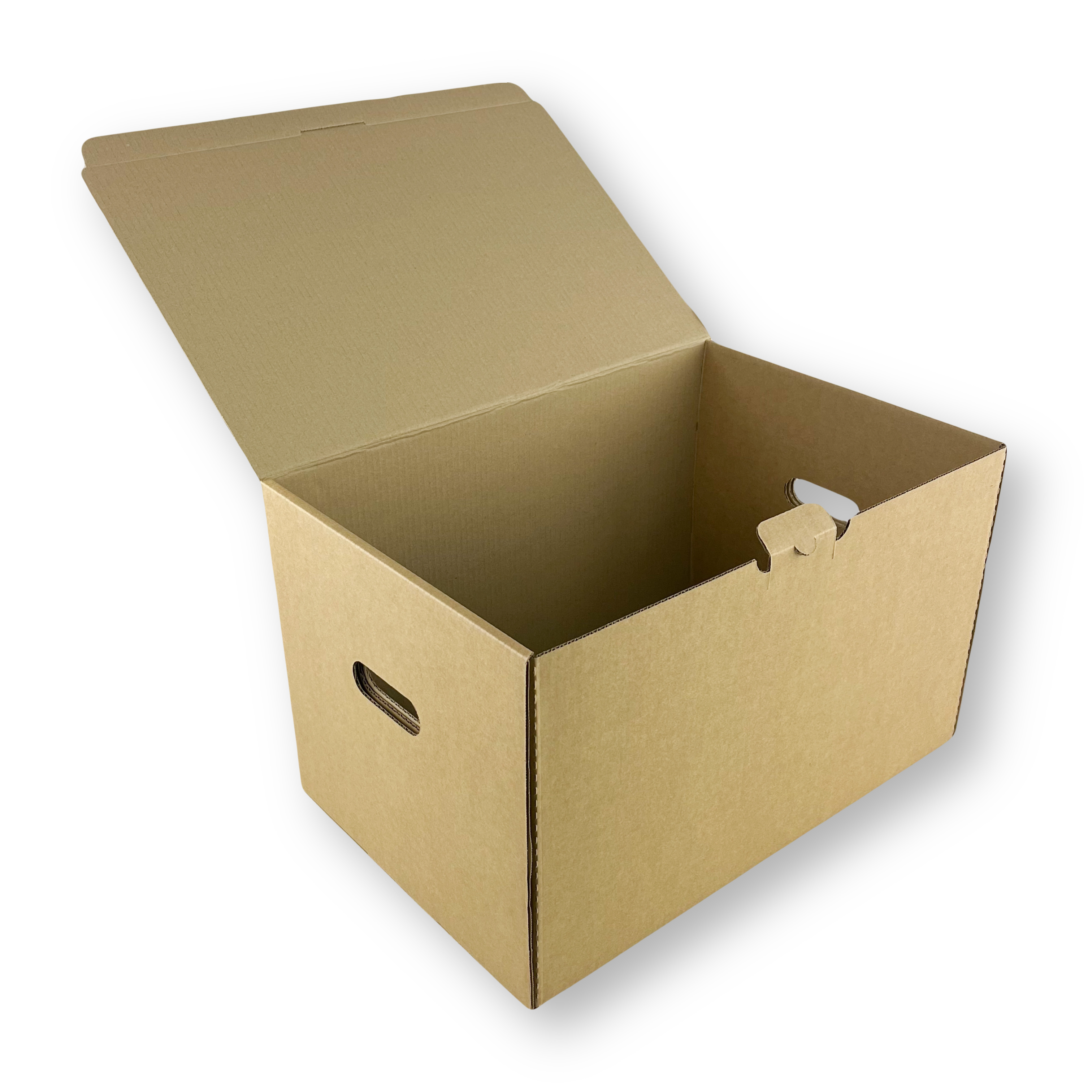 Архивная картонная коробка А3 с крышкой 480x325x295 мм Т−24B бурый (фото 1) – купить в Москве