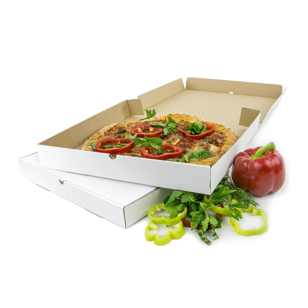 Коробка для пиццы 350x350x40 мм МГК Т−11E белый/бурый  (фото 4) – купить в Москве